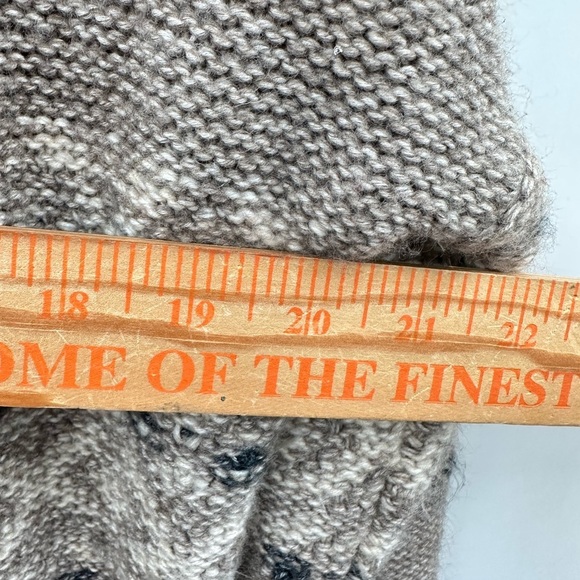 VTG ABERCROMBIE & FITCH S Airspun patterned knit shawl collar cardigan Y2k 90'S - Picture 10 of 14